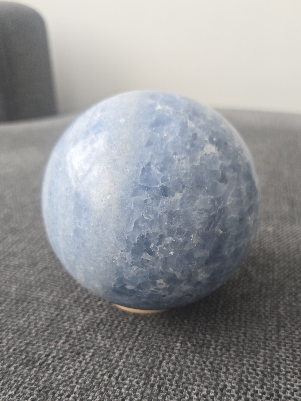 Med Blue Calcite Crystal Sphere